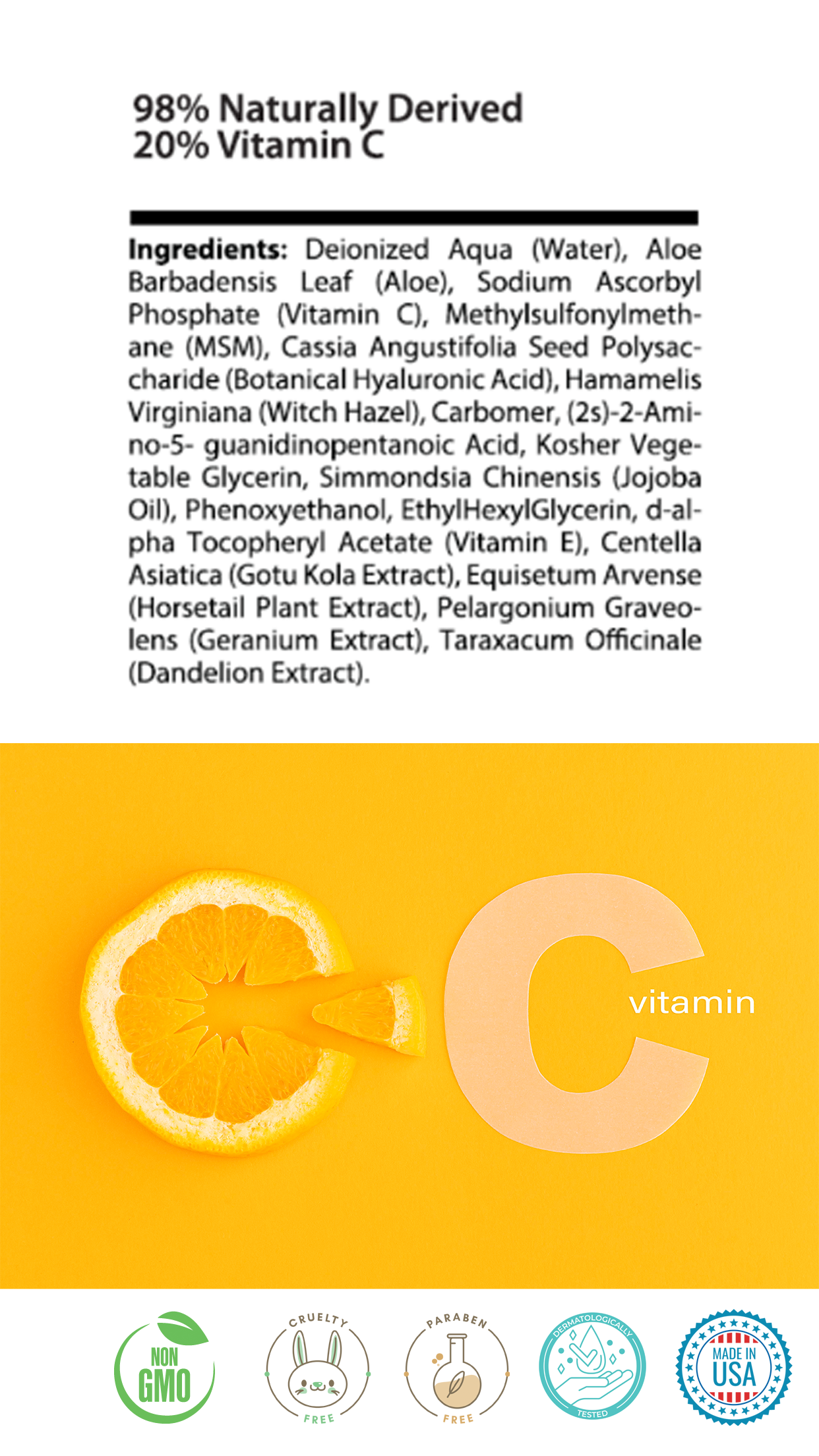 PSH Vitamin C Serum 20% 2oz.